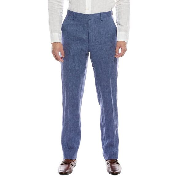 Theory MensMayer Linen Suit Pant Blue